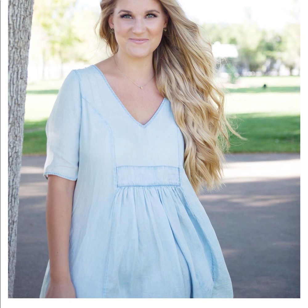 Soft denim dress